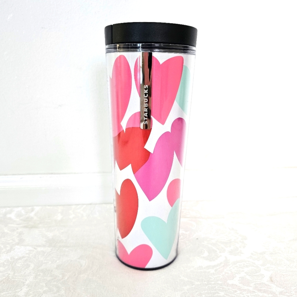 Multiple Hearts Starbucks Tumbler- Brand New!